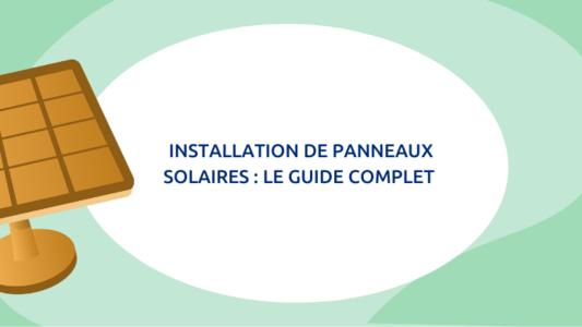 Installation panneau solaire